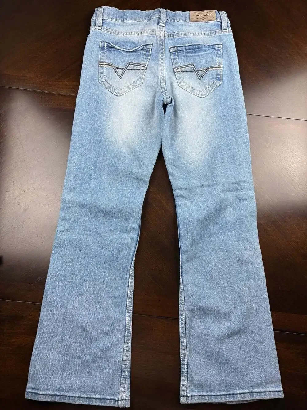 Cody James Boys Light Wash Bootcut Jeans Western Cowboy Denim Size 10 Reg